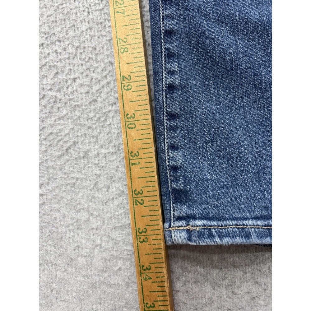 FRAME Le High Flare Jeans Womens 27 Blue Medium Wash High Rise Stretch - Picture 7 of 13